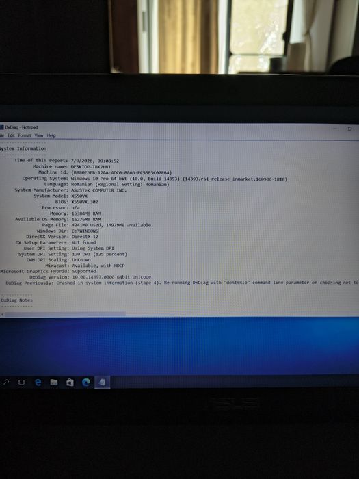 Laptop Asus X550VX