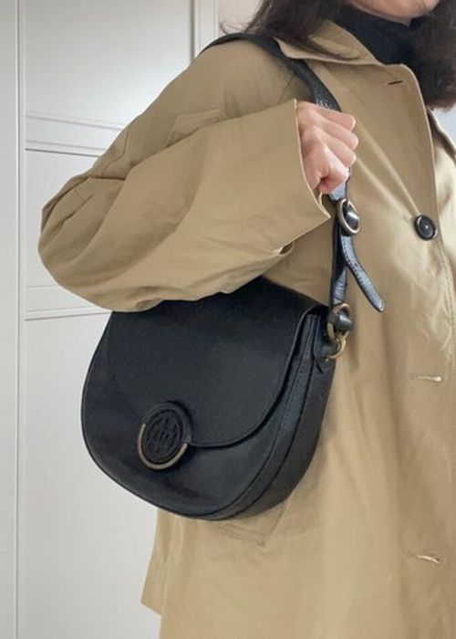 Furla Massimo Dutti  черна чанта