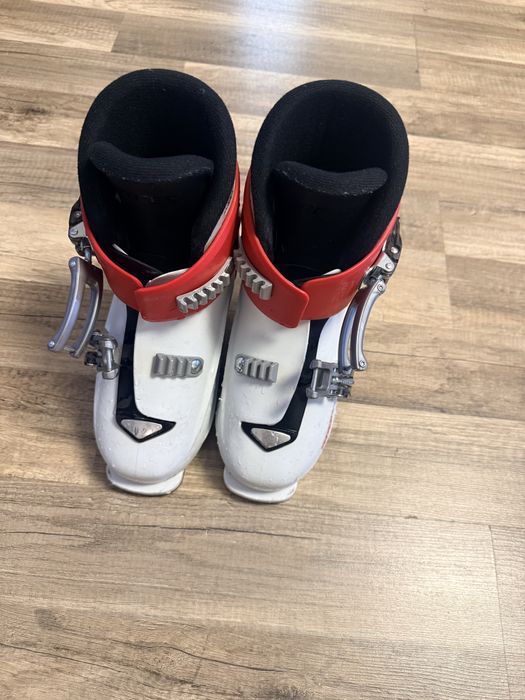 Clapari reglabili copii Roces Alb&Rosu, marime reglabila 30-35