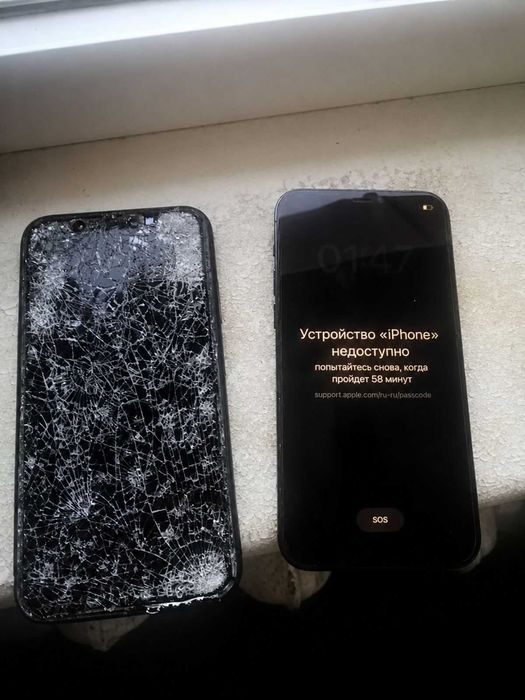 Iphone 11.Счупен екран и гръб