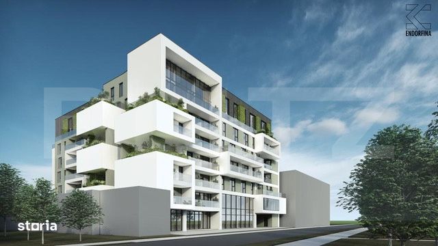 Apartament 2 camere, 56 mp, Terasa 12 mp, Imobil Nou, Semicentral — fotografia 1