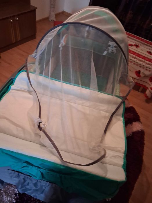 Patut de copii 2 nivele pliabil