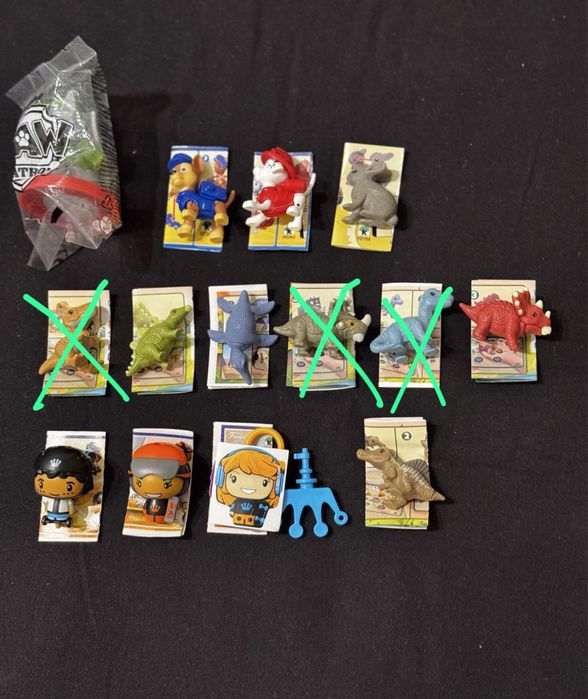 Киндер фигурки из разных серий