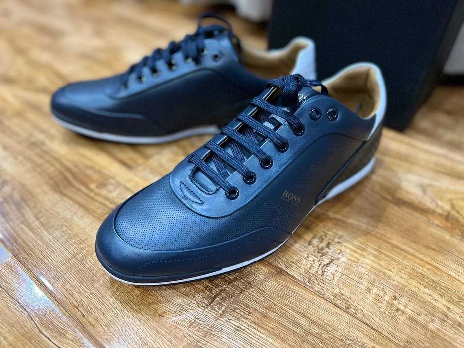 Hugo Boss мужские кроссовки из мягкой кожи РАЗМЕР 43