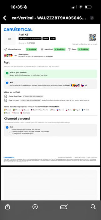 Audi A5/// Sportback/ 2.0TDi// Car Vertical Verde