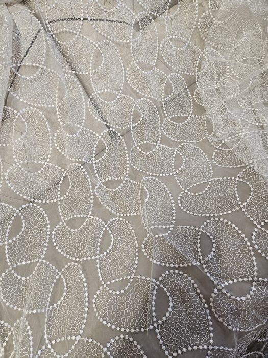 Тюль капроновая белая