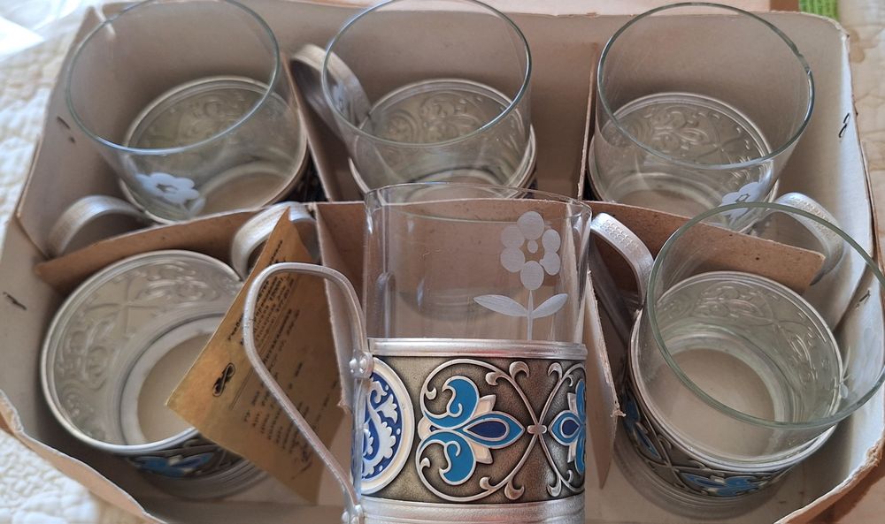 Bohemia - нови кристална купа, руски чаен сервиз