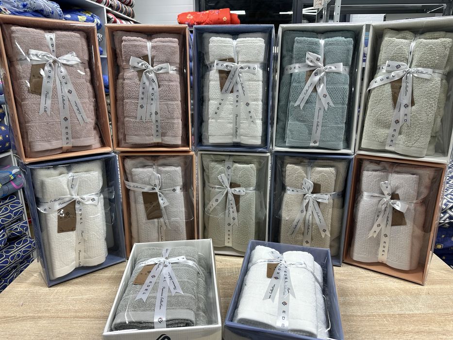 Турецкий набор полотенец 100 %хб сульгы полотенца