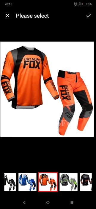 Мотокрос екипи FOX бриджове,джърсита, ръкавици