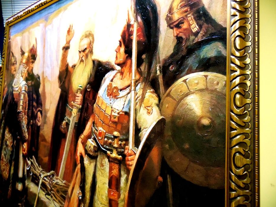 Картина Репродукция на Димитър Гюдженов Хан Кубрат и синовете му