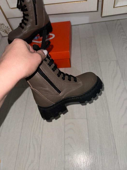 Наруралка кожаные ботинки