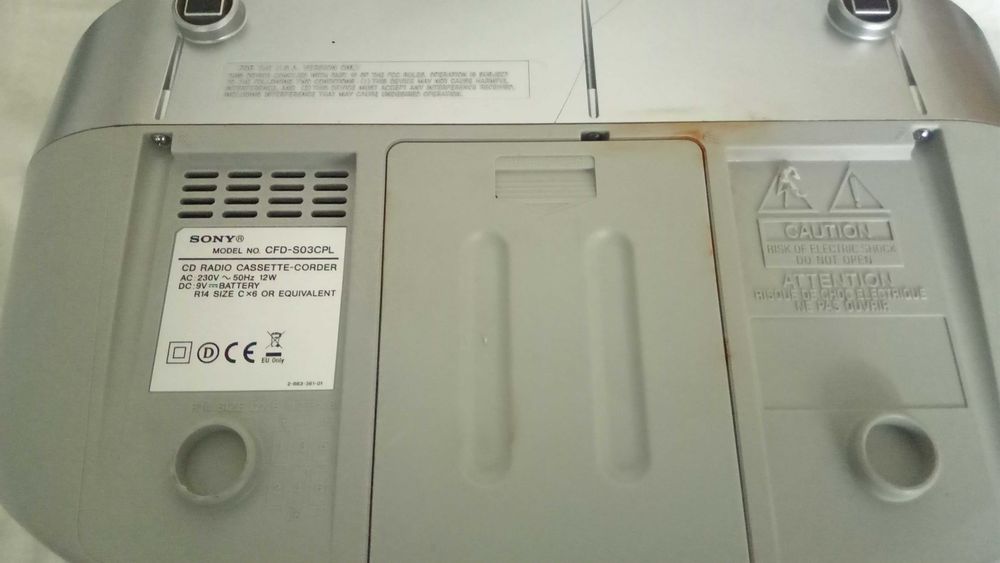 Radiocasetofon Sony CFD-S03CPL  CD/MP3