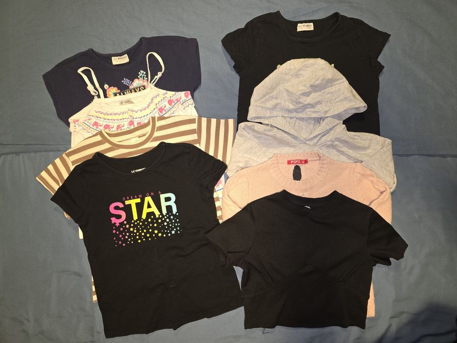 Отдам пакет вещей на девочку 110-128 за шоколадку