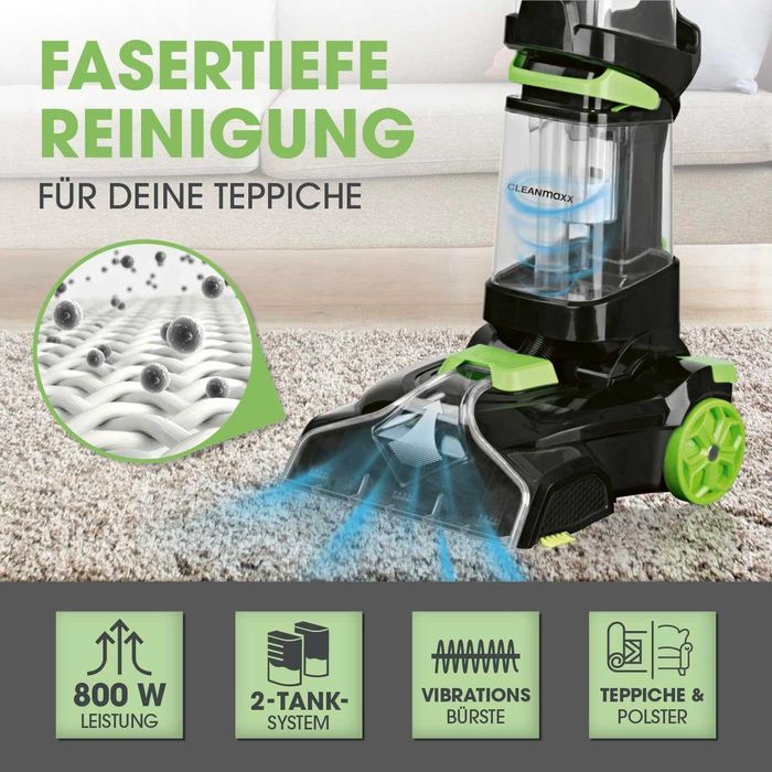 CLEANmaxx Pro – Уред за пране на килими и подове | 800W | 1.5L |