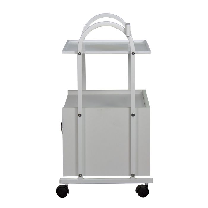 Количка за естетика - метална 1* - бяла 55 х 42,5 х 80,5 см