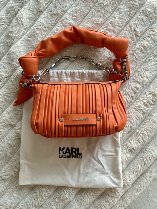 Geanta portocalie Karl Lagerfeld