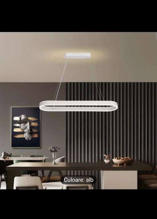 Lustra suspendata ovala