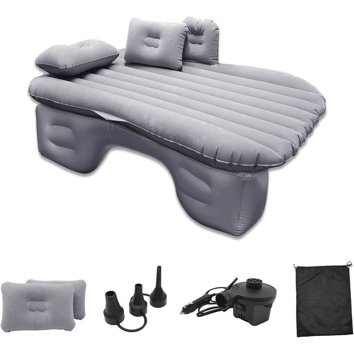 Saltea gonflabila auto pentru bancheta 130x63 cm, Pompa electrica