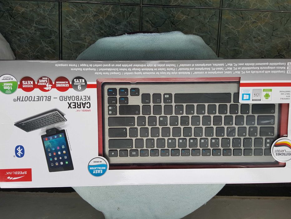 Клавиатура bluetooth Speedlink Carex, Черна