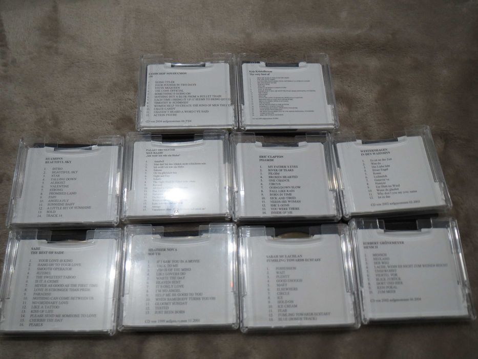 minidisc , minidiscuri  , TDK MD RXG de 74 min inregistrate cu discografie