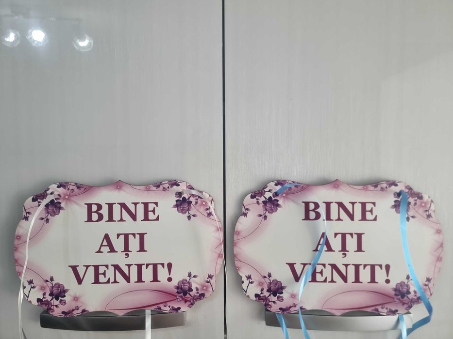 Placuta nunta panou bine ati venit botez