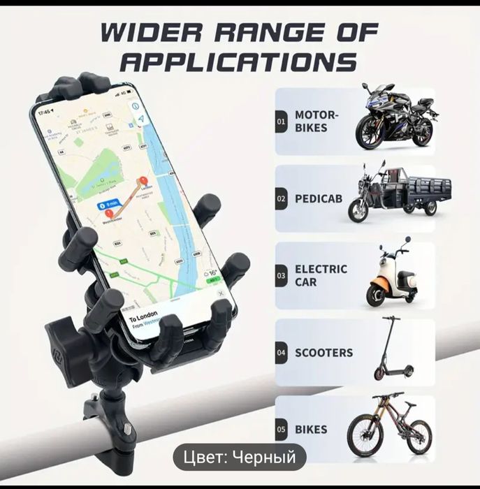 Держатель для телефона с демфером на мотоцыкол