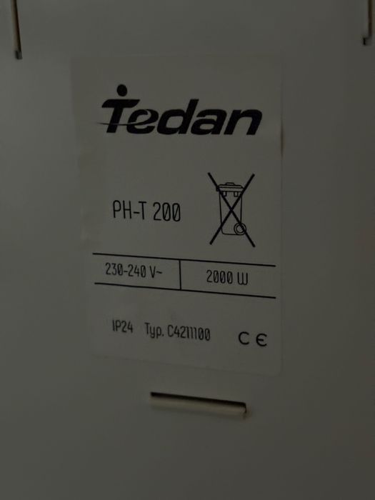 Tedan PH-200T конвектор 2000W с терморегулатор и таймер