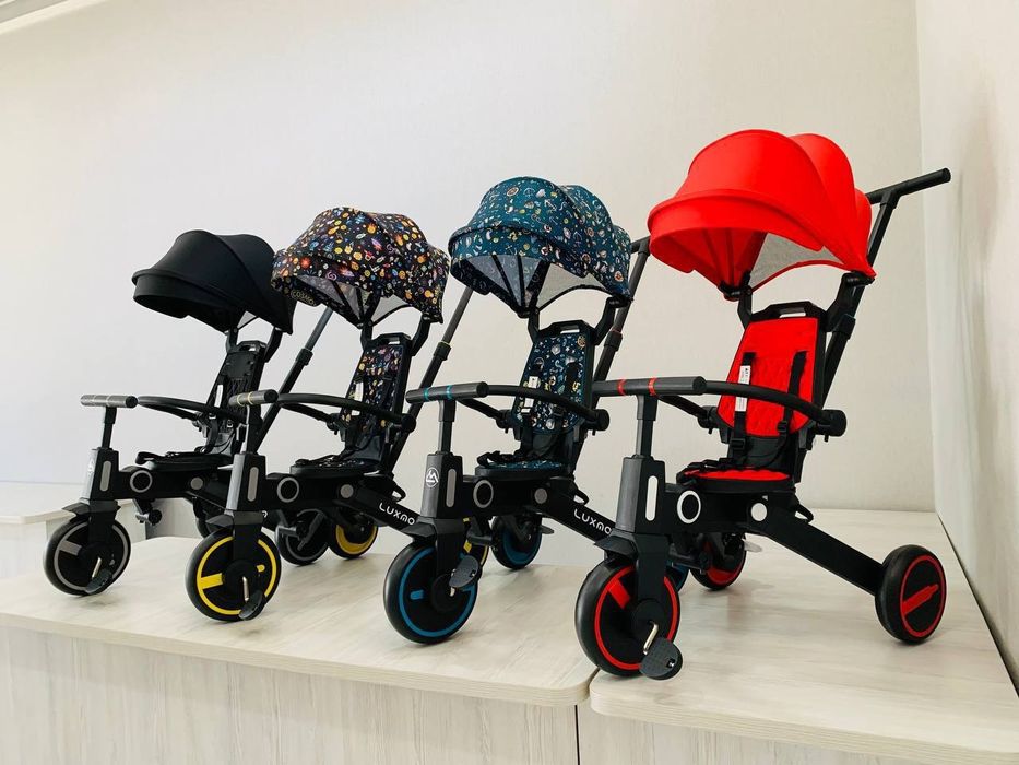 Складная велоколяска трансформер 2в1