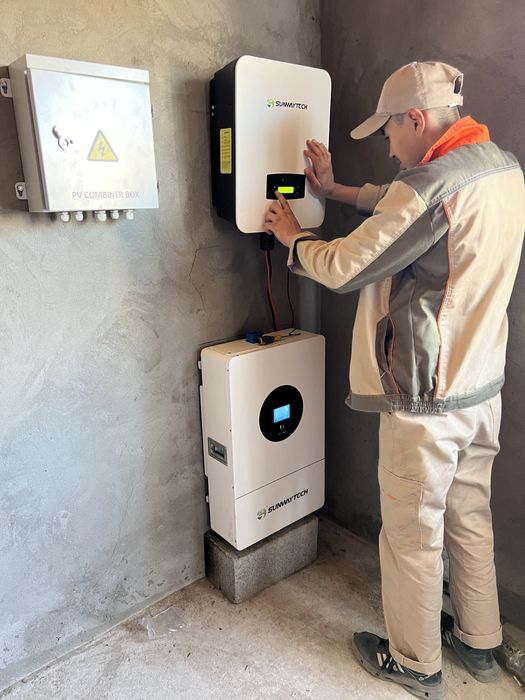 Установка солнечных батарей