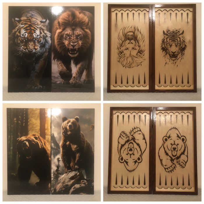 Нарды(выжегание ручная работа)