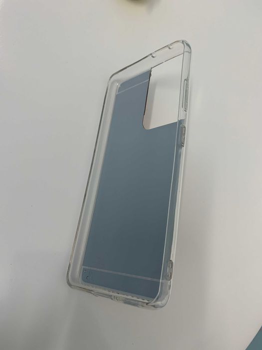 Husa oglinda, pietricele, inel Samsung Galaxy S21 Plus, S21 Ultra 5G