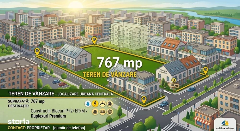 Teren intravilan de 767 mp - zona Buziasului perfect pentru constructi