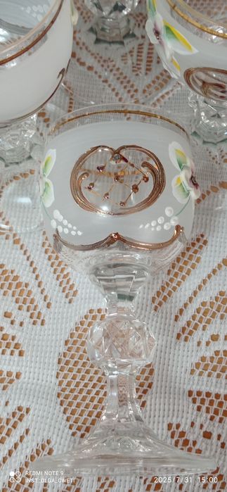 Рюмки. Лепка, Богемия, Чехословакия.