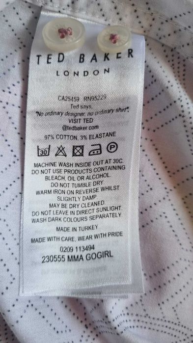 Camasa Ted Baker, bumbac 97%, marimea XL