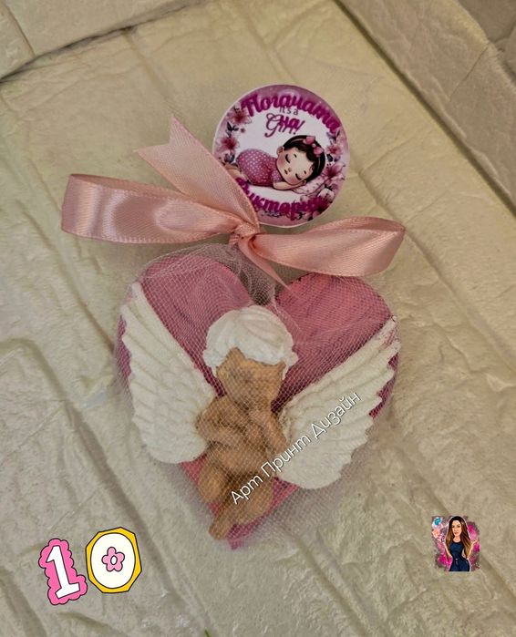 ~°Подаръци за гости -"Ангел"- изработка на гипсов сувенир или сапун°~