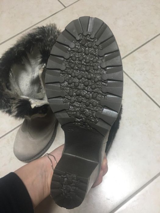 Ghete dama din piele naturala marca Tamaris nr 37