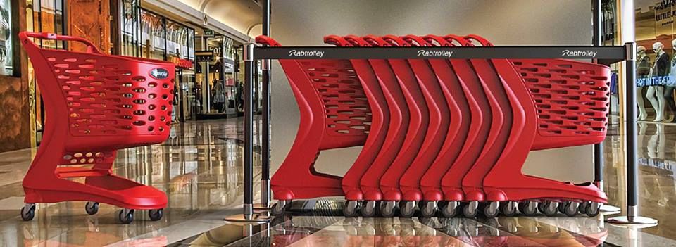 Покупательская тележка пластиковая Rabtrolley 80L