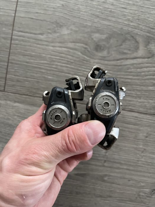 Pedale Garmin Rally XC100 powermeter (stânga) SPD – funcționale, stare bună