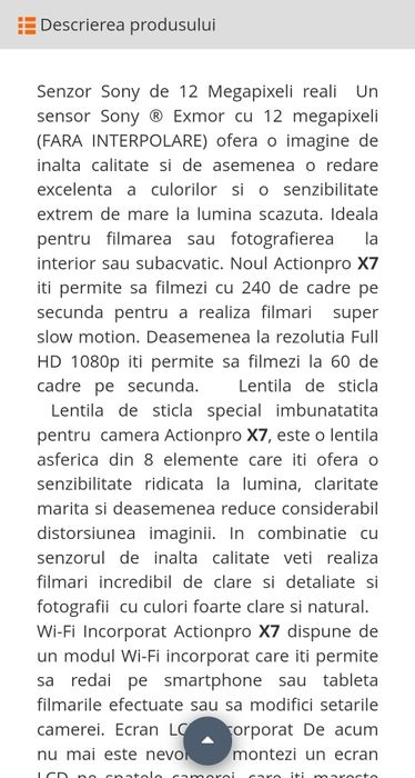 ActionPro X7 Camera Wifi Sport.