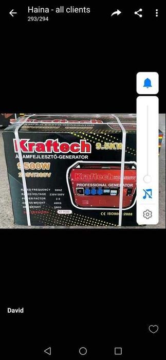 grup generator de putere 9500w kraftec