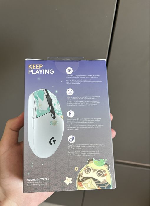 НОВЫЙ Мышь Genshin Sayu Logitech G305 Lightspeed