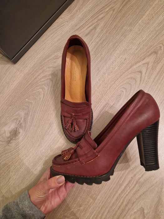 Дамски обувки бордо