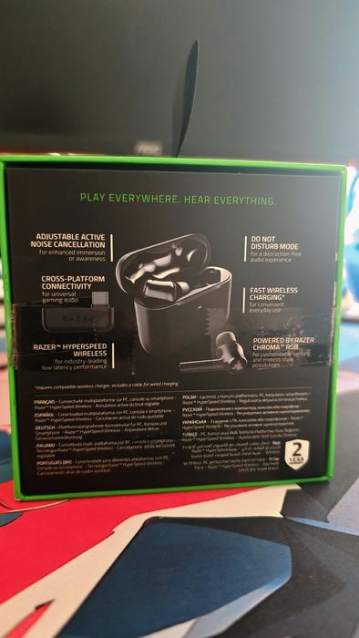 НОВИ геймърски слушалки  Razer Hammerhead PRO HYPERSPEED CROSS-PLATFORM  TWE