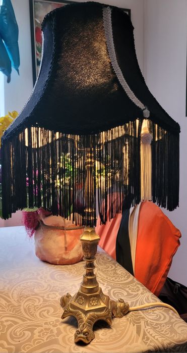 Lampă bronz masiv vintage