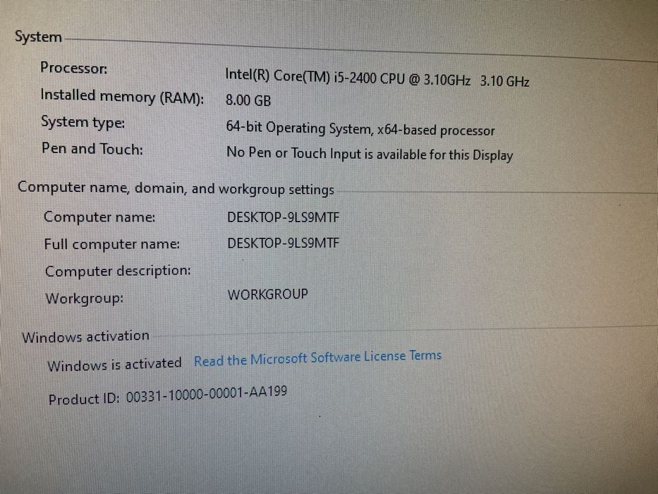 Vand PC (procesor i5) +Monitor, mouse, tastatura