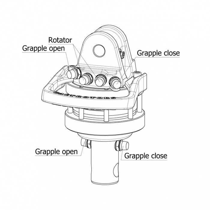 Rotator pentru graifer GR 46
