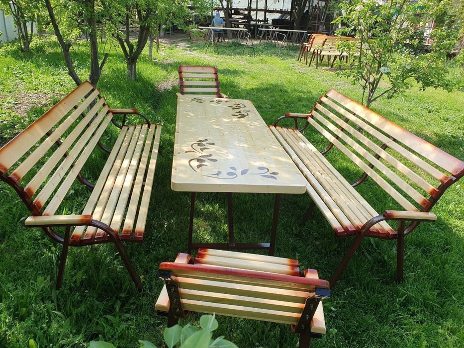 Hovli uchun Dachnik stol stul