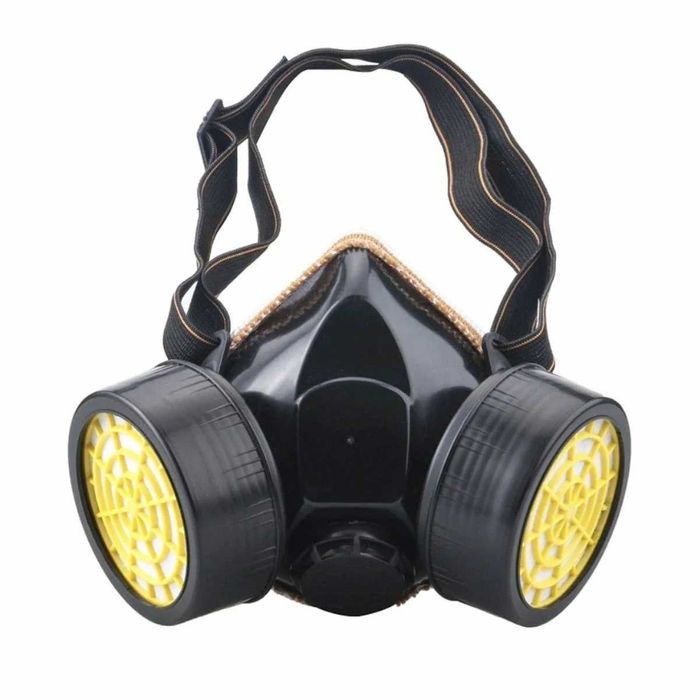 Masca protectie cu 2 filtre de carbon activ si ochelari