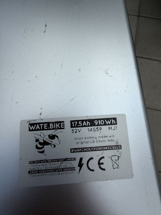 Baterie bicicleta  Engwe/Mate 17.5Ah CELULE LG