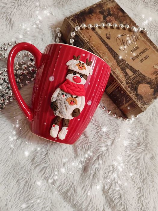 Ръчно изработени чаши от полимерна глина